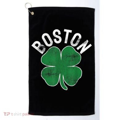 Boston Irish Shamrock St. Patrick's Day Golf Towel