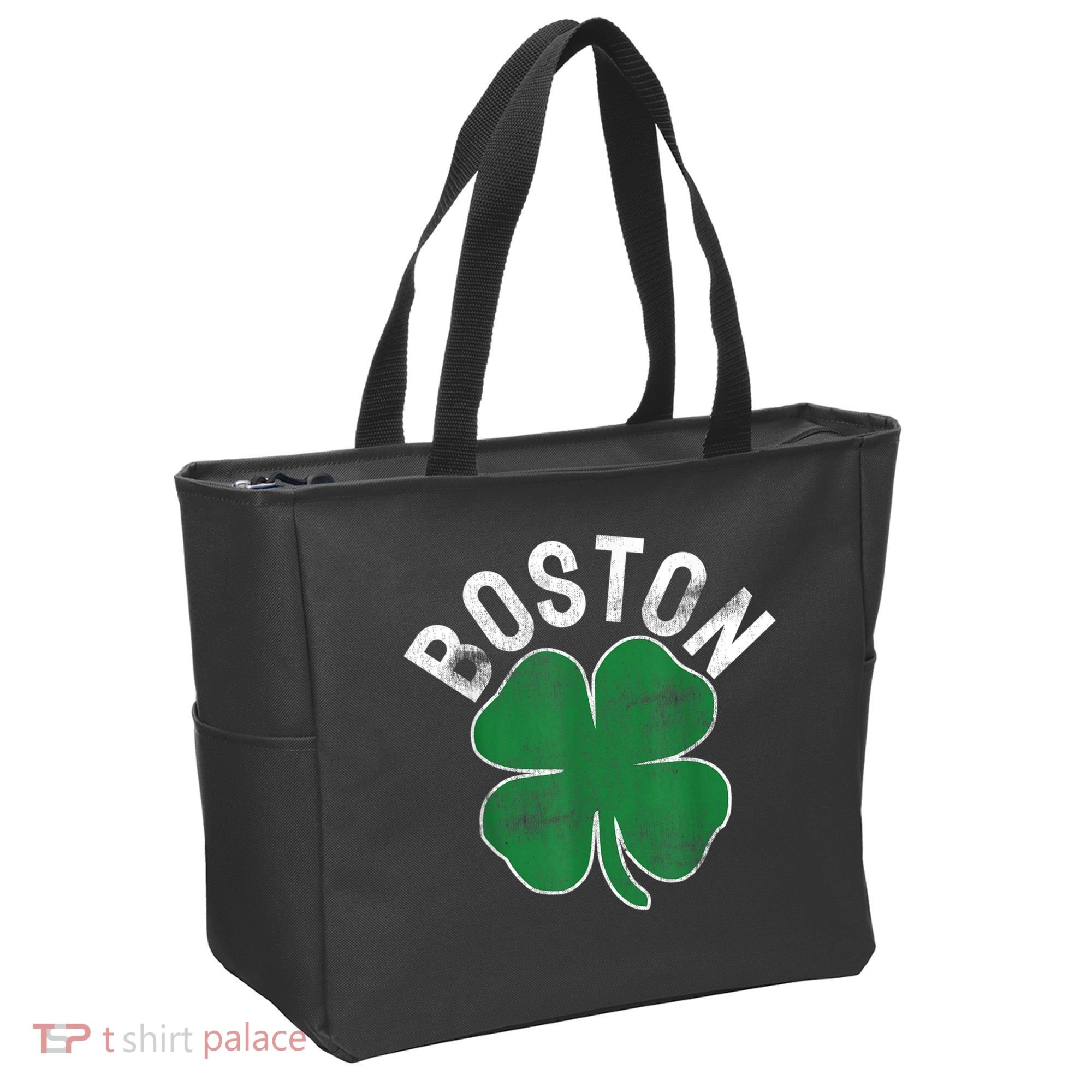 Boston Irish Shamrock St. Patrick's Day Tote Bag