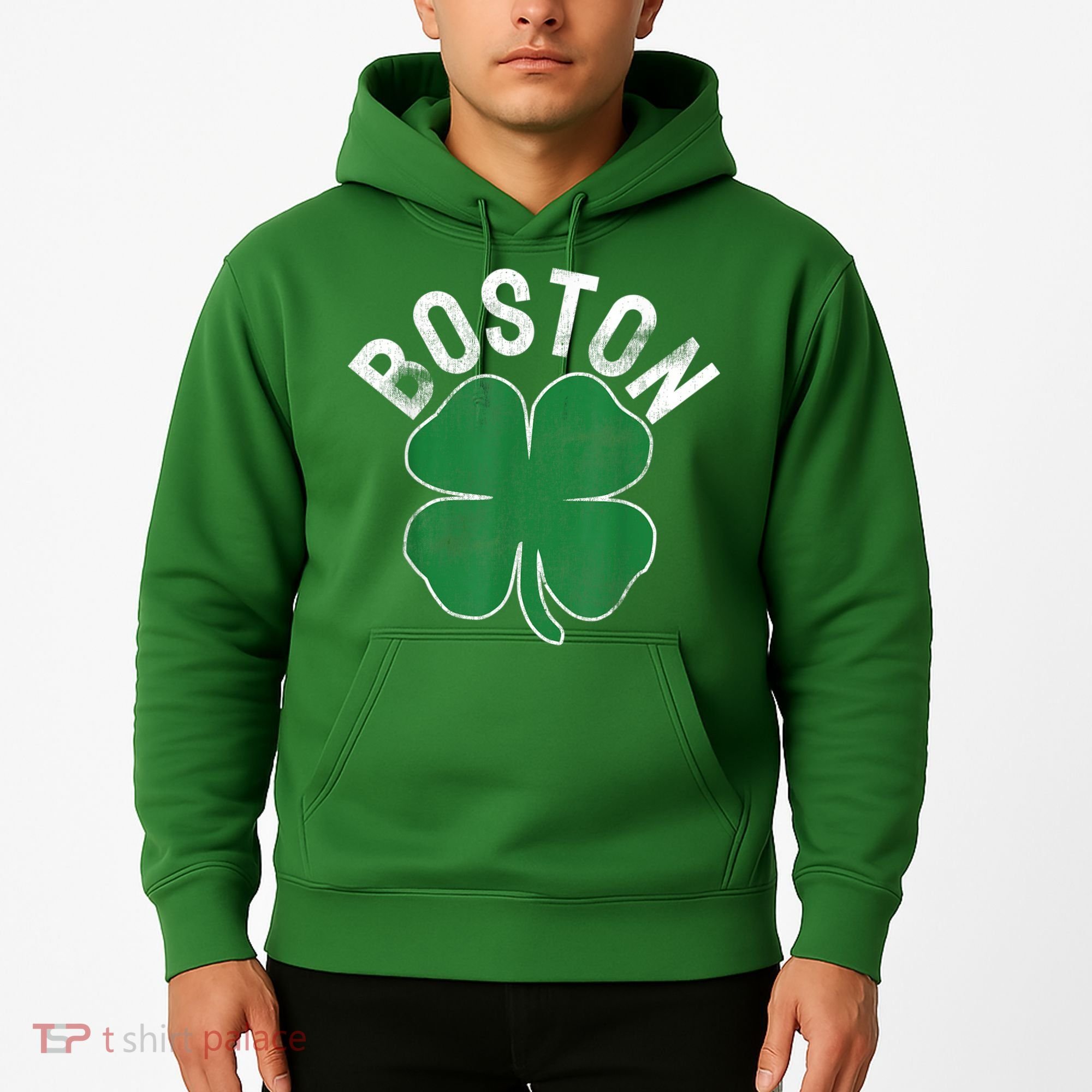 Boston Irish Shamrock St. Patrick's Day Hoodie