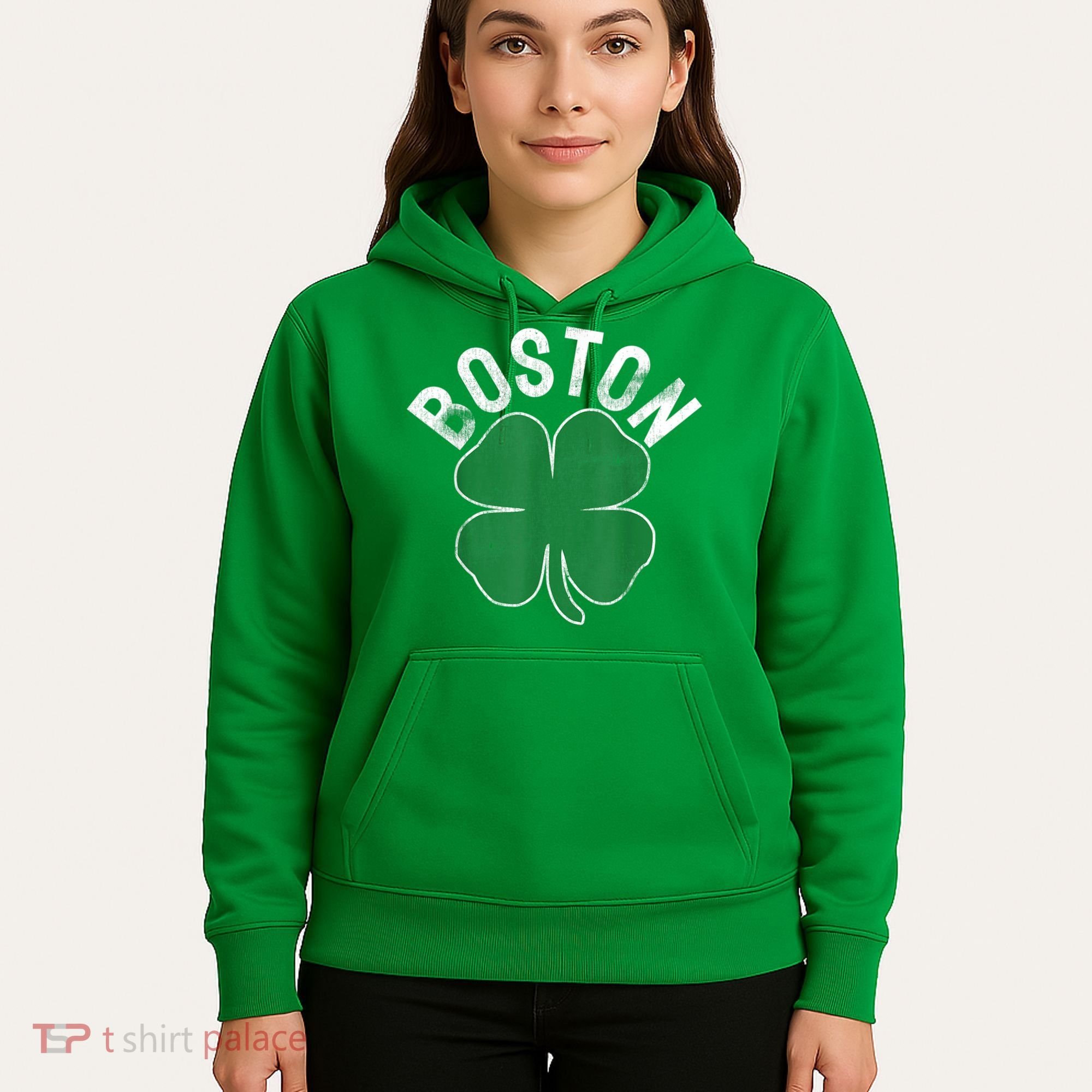 Boston Irish Shamrock St. Patrick's Day Hoodie