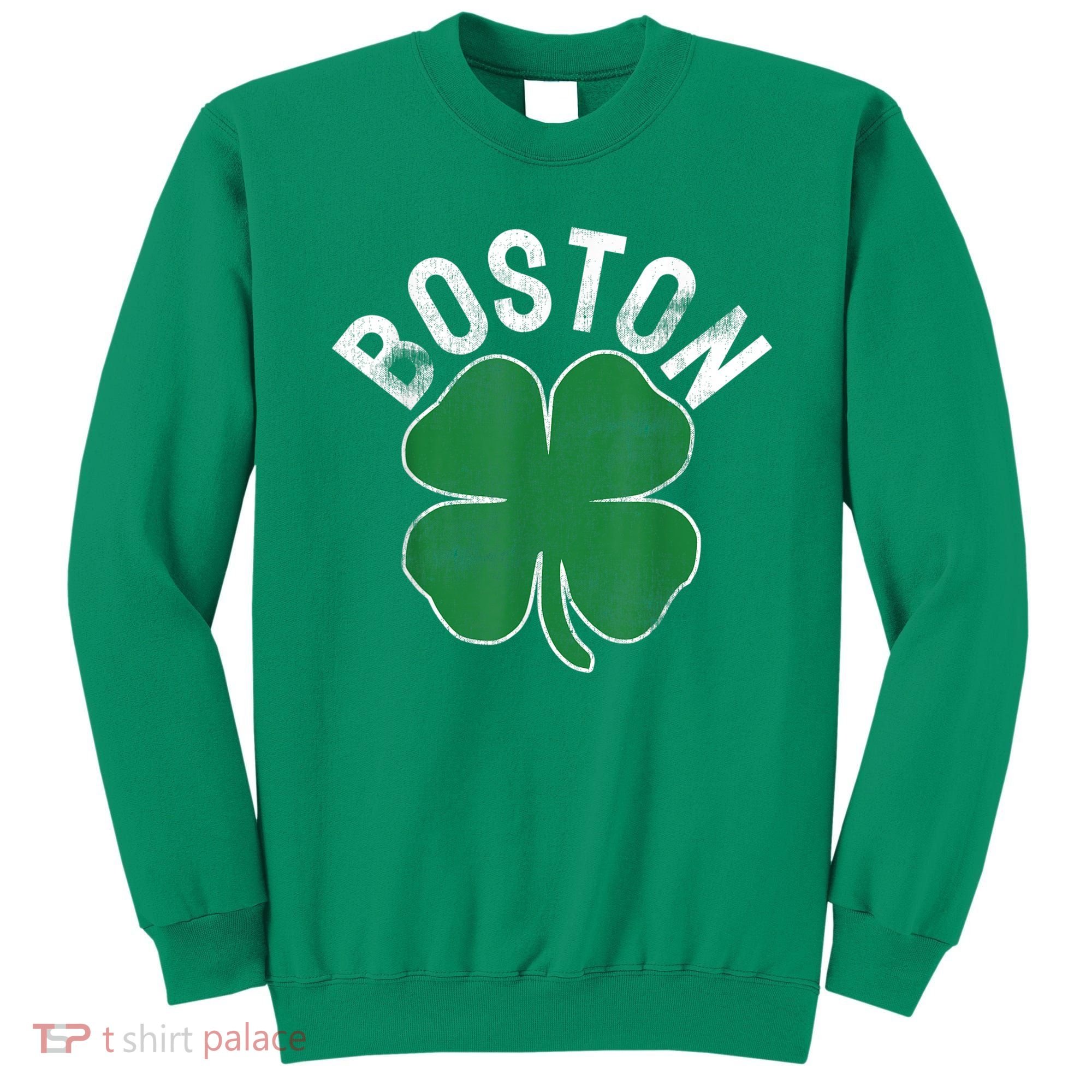 Boston Irish Shamrock St. Patrick's Day Sweatshirt