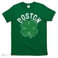 Boston Irish Shamrock St. Patrick's Day T-Shirt thumb 0
