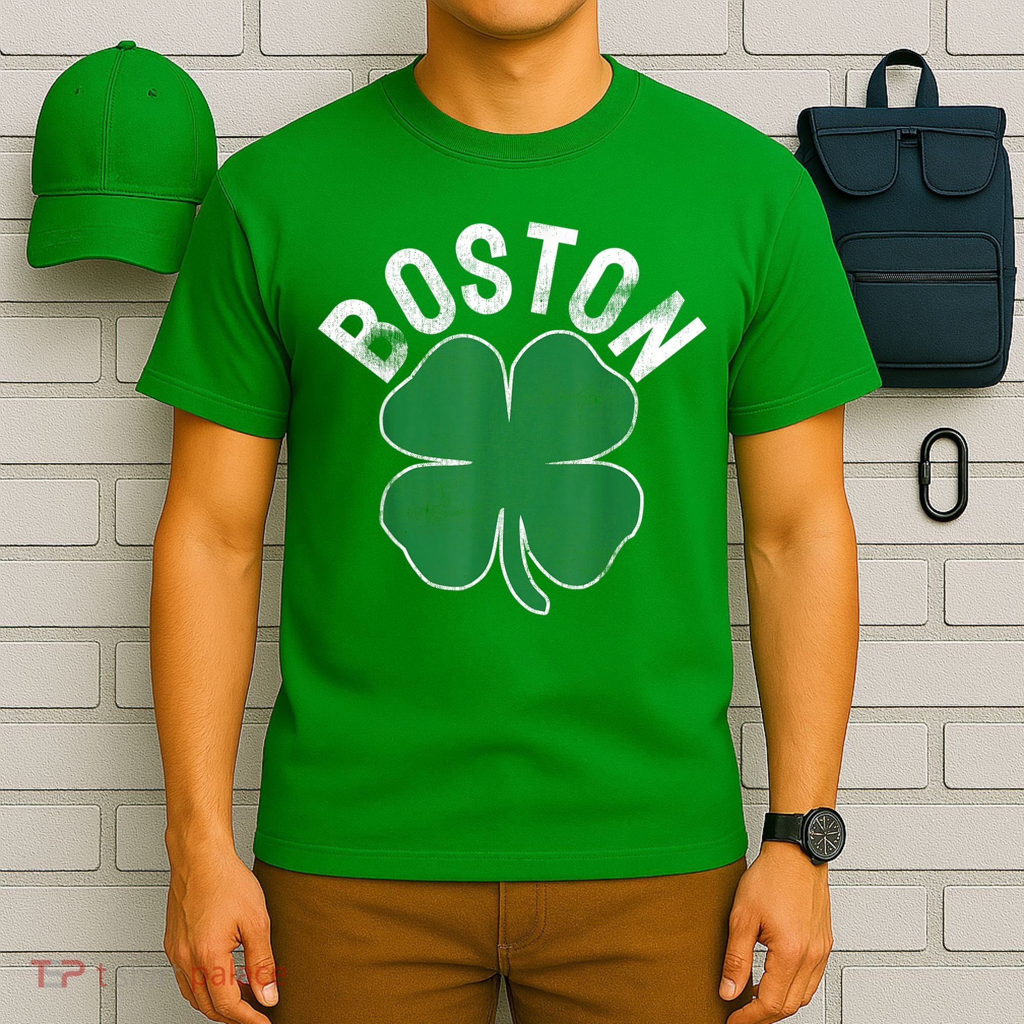 Boston Irish Shamrock St. Patrick's Day T-Shirt