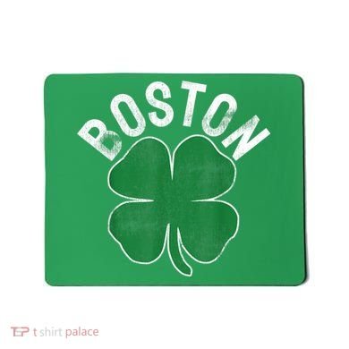Boston Irish Shamrock St. Patrick's Day Mousepad