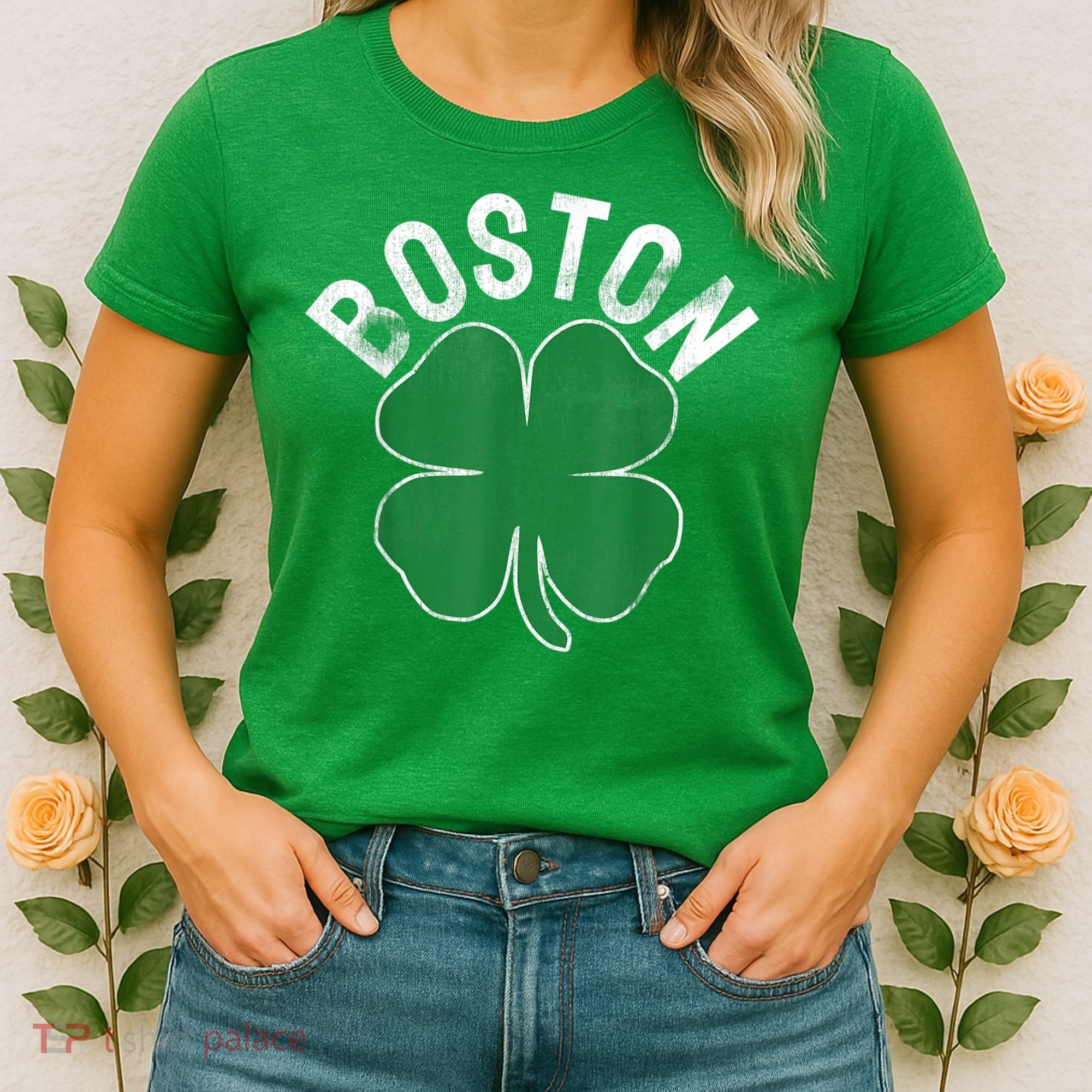 Boston Irish Shamrock St. Patrick's Day Women's T-Shirt