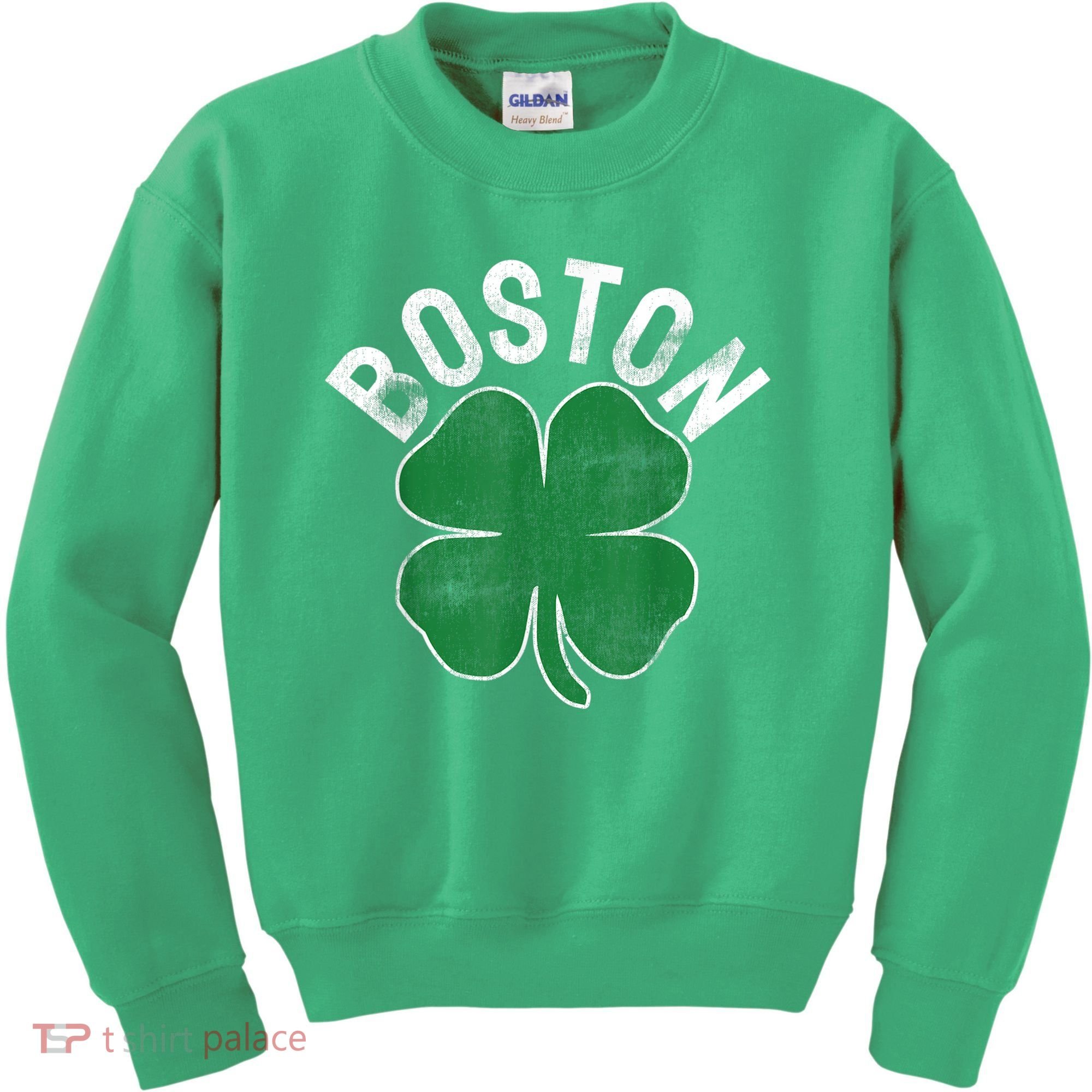 Boston Irish Shamrock St. Patrick's Day Kids Sweatshirt