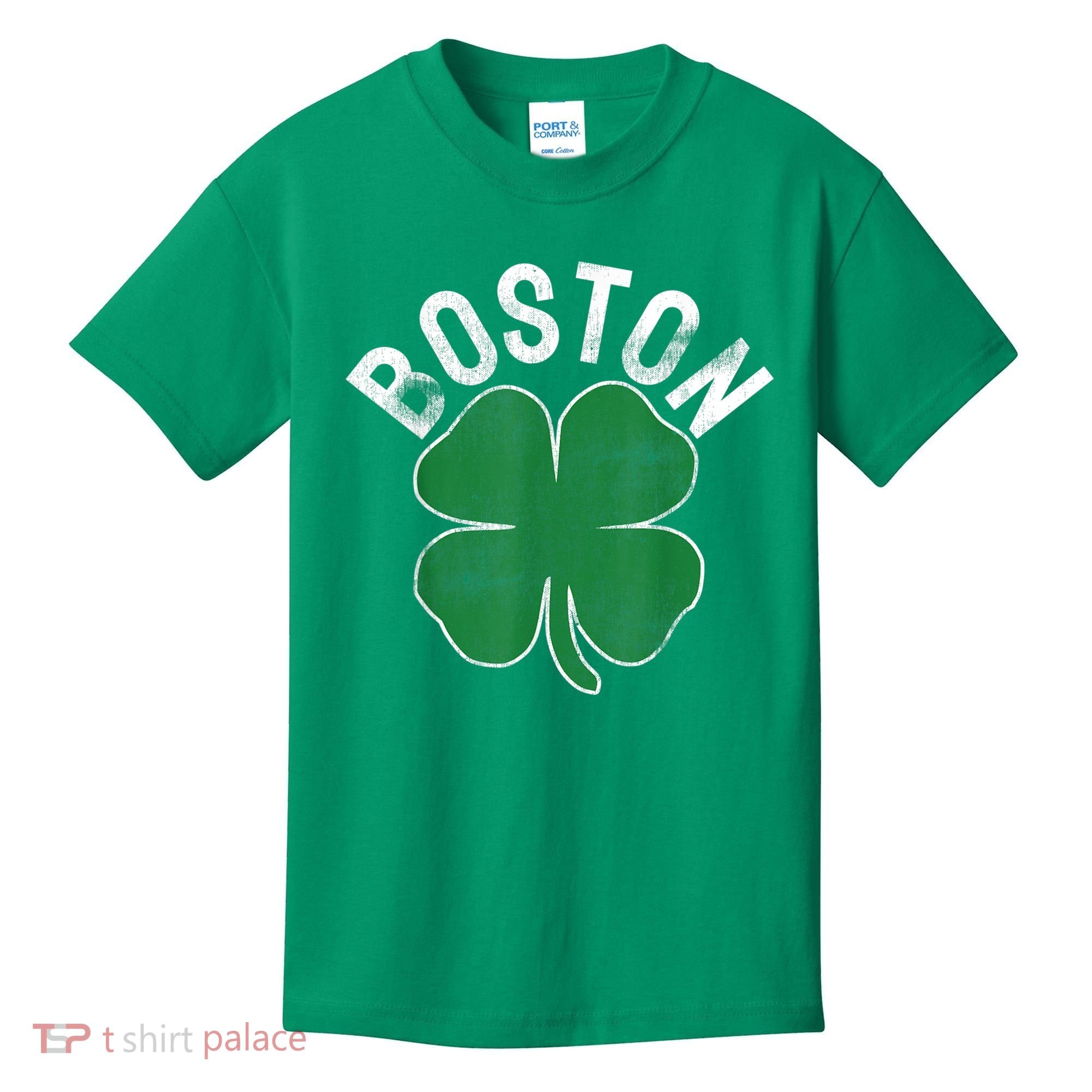 Boston Irish Shamrock St. Patrick's Day Kids T-Shirt