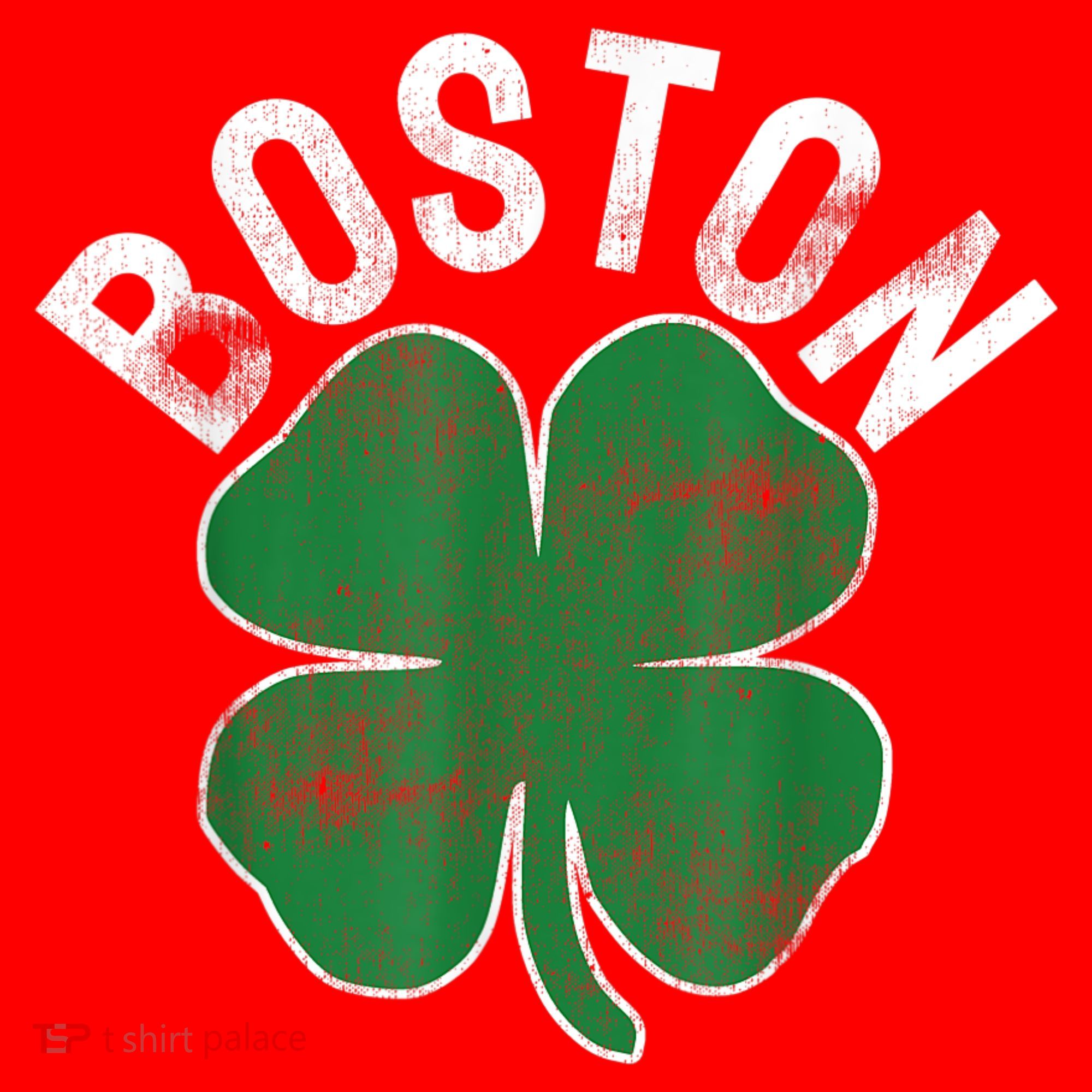 Boston Irish Shamrock St. Patrick's Day Santa Hat
