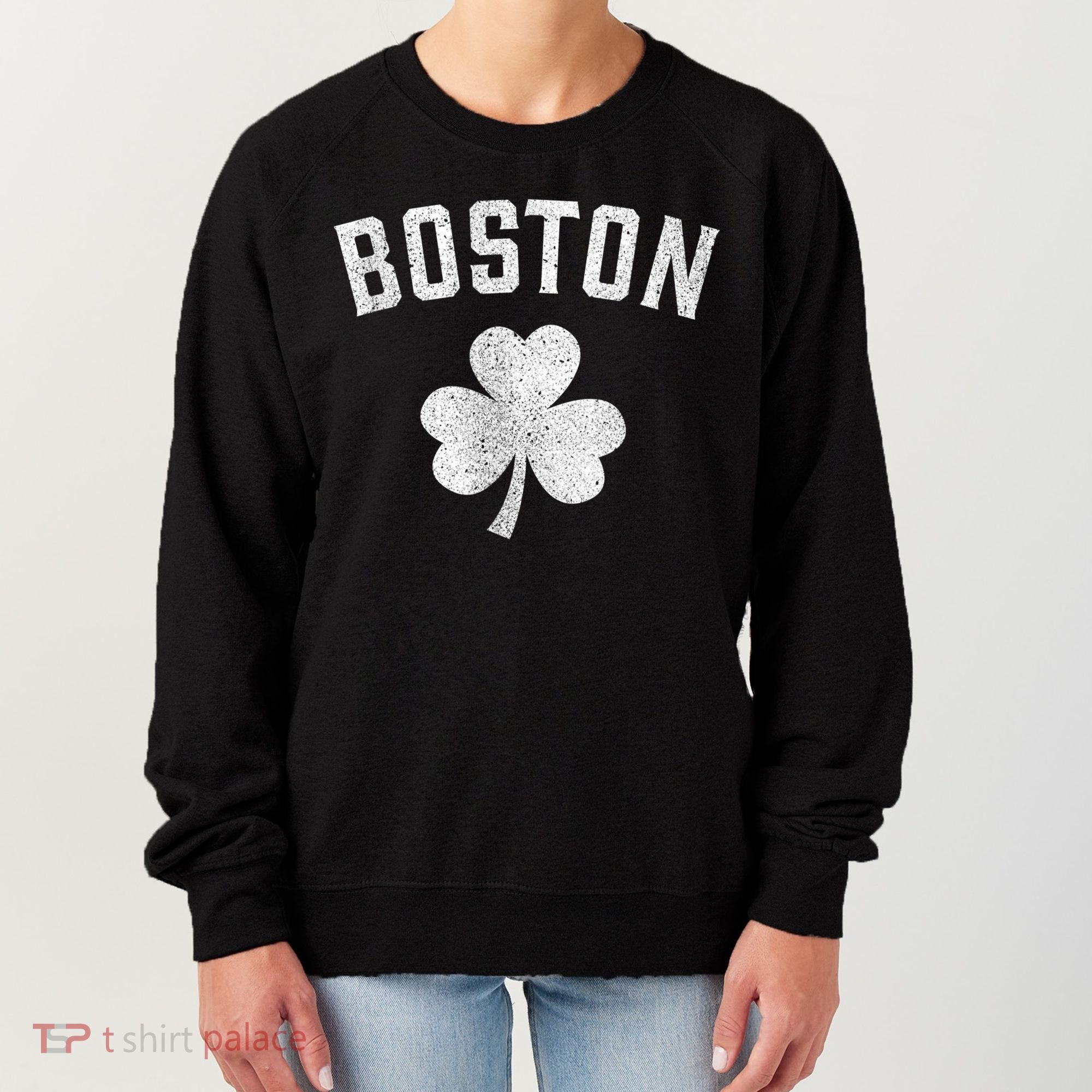 Boston Irish Shamrock St. Patrick's Day Women's Sweatshirt