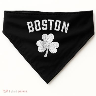 Boston Irish Shamrock St. Patrick's Day USA-Made Doggie Bandana
