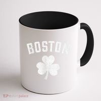 Boston Irish Shamrock St. Patrick's Day Coffee Mug thumb 1
