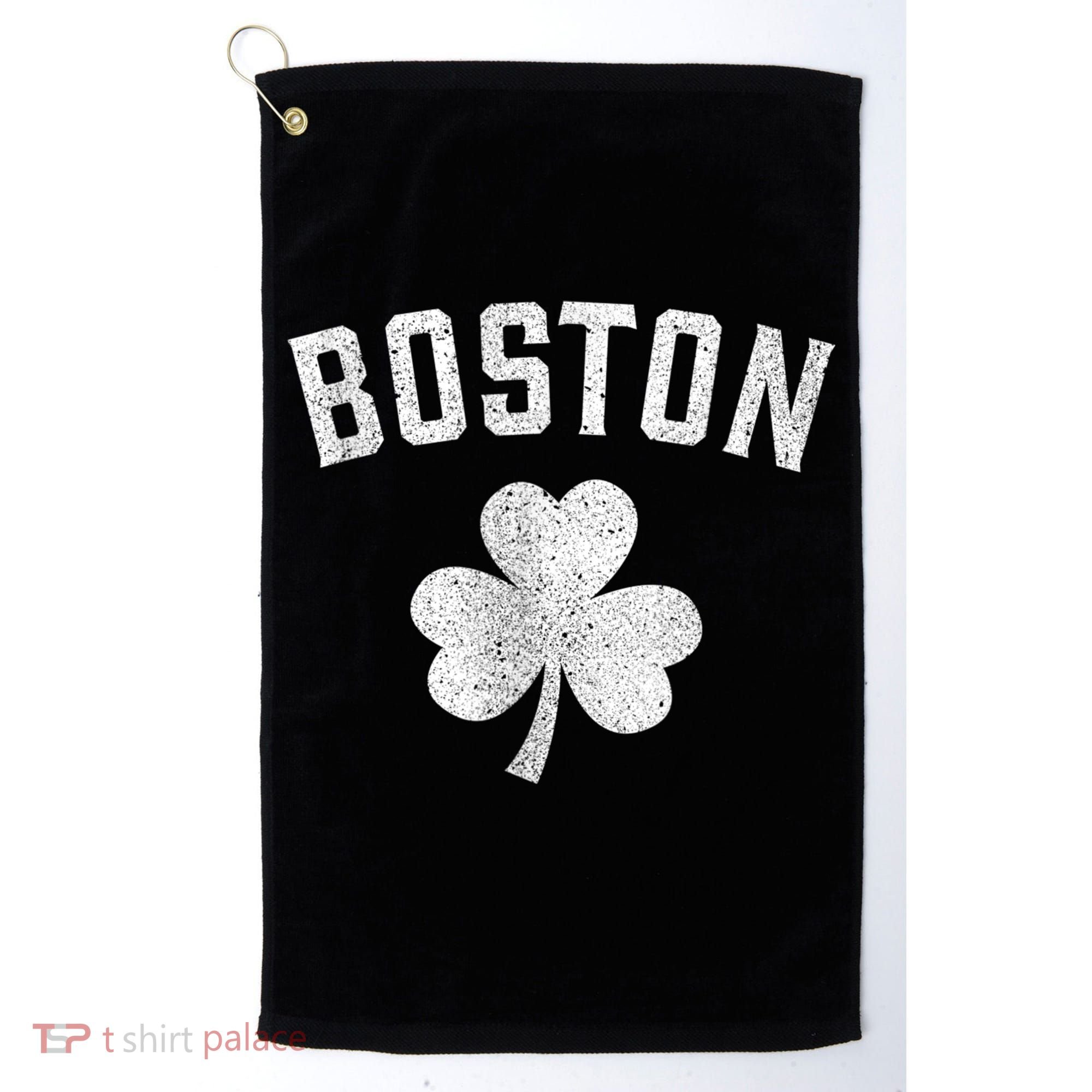 Boston Irish Shamrock St. Patrick's Day Golf Towel
