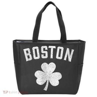 Boston Irish Shamrock St. Patrick's Day Tote Bag
