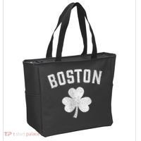 Boston Irish Shamrock St. Patrick's Day Tote Bag thumb 2