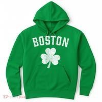 Boston Irish Shamrock St. Patrick's Day Hoodie thumb 0