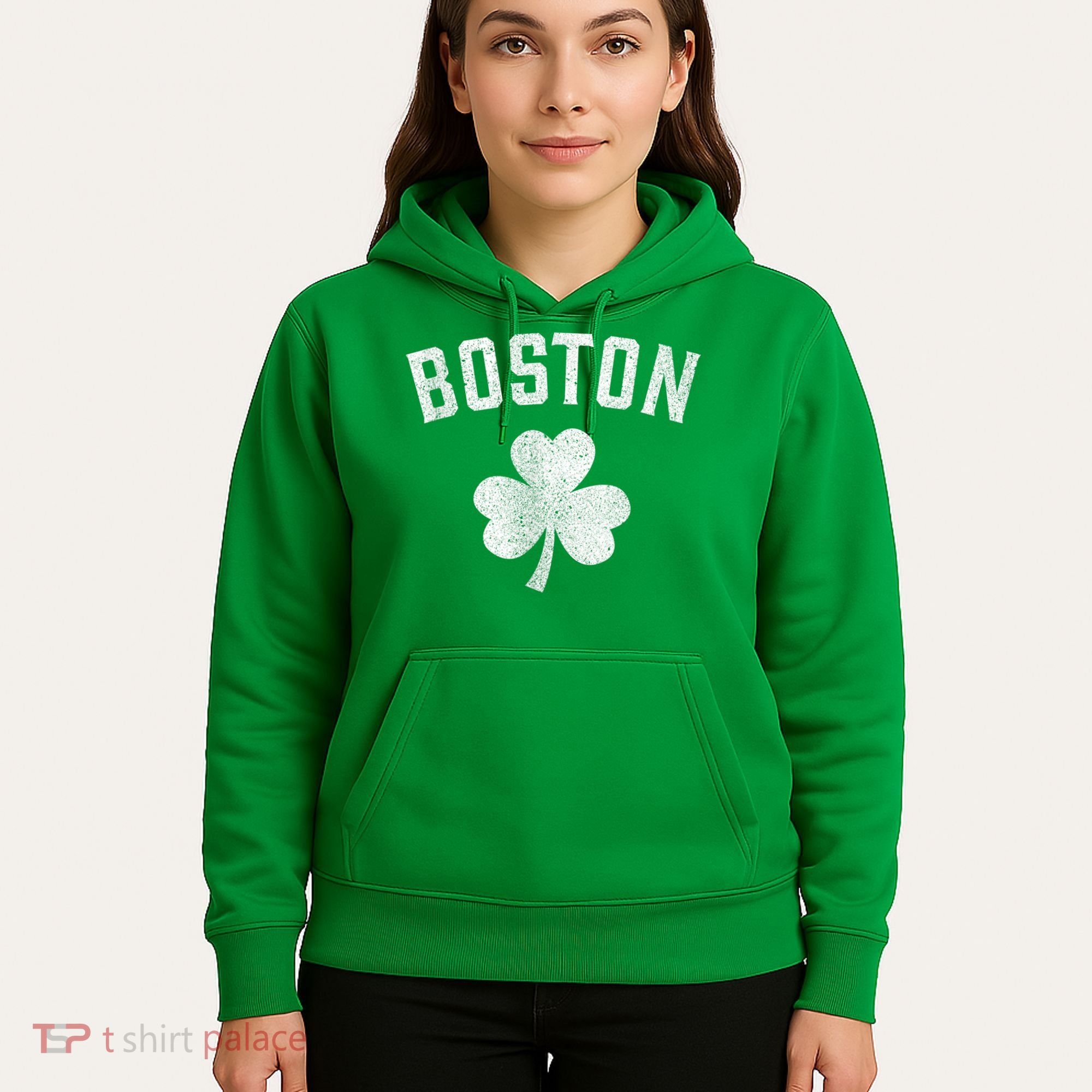 Boston Irish Shamrock St. Patrick's Day Hoodie