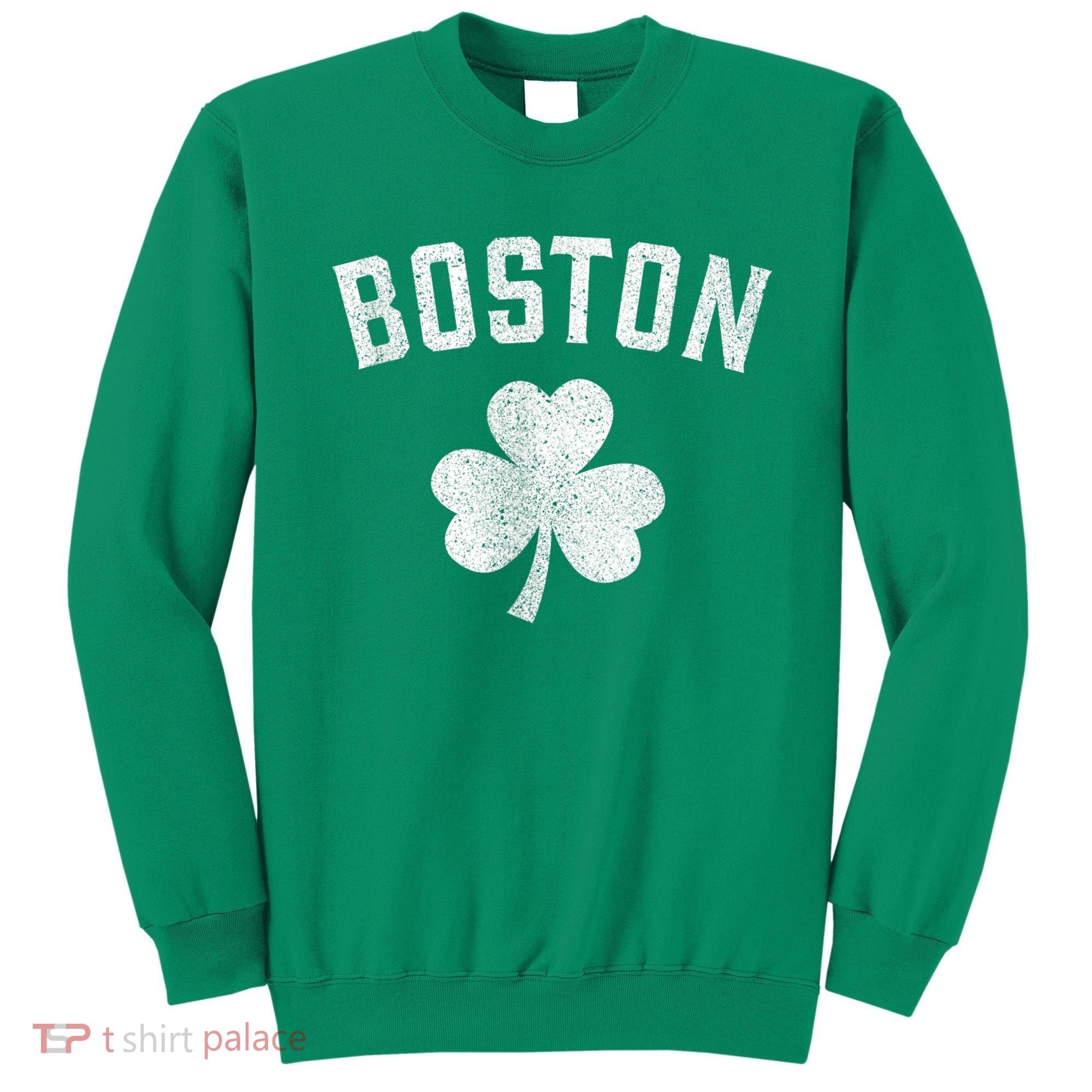 Boston Irish Shamrock St. Patrick's Day Sweatshirt