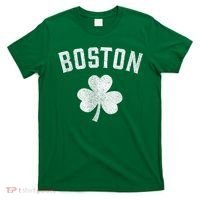 Boston Irish Shamrock St. Patrick's Day T-Shirt thumb 0