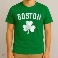 Boston Irish Shamrock St. Patrick's Day T-Shirt thumb 3