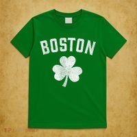 Boston Irish Shamrock St. Patrick's Day T-Shirt thumb 5