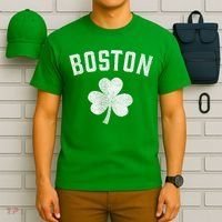 Boston Irish Shamrock St. Patrick's Day T-Shirt thumb 6