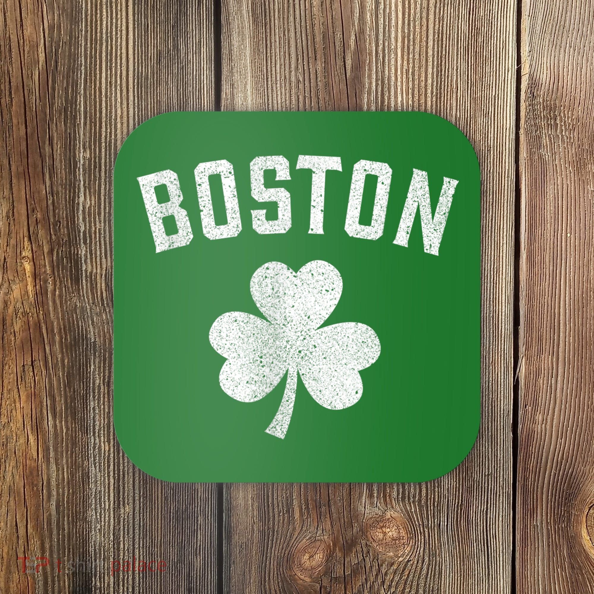 Boston Irish Shamrock St. Patrick's Day Coaster