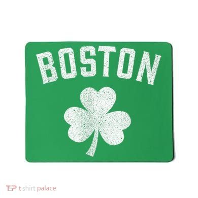 Boston Irish Shamrock St. Patrick's Day Mousepad