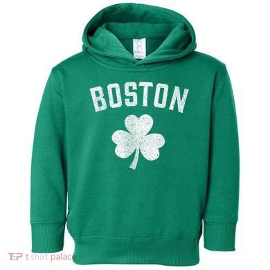 Boston Irish Shamrock St. Patrick's Day Toddler Hoodie