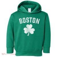 Boston Irish Shamrock St. Patrick's Day Toddler Hoodie thumb 0