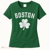 Boston Irish Shamrock St. Patrick's Day Women's T-Shirt thumb 0