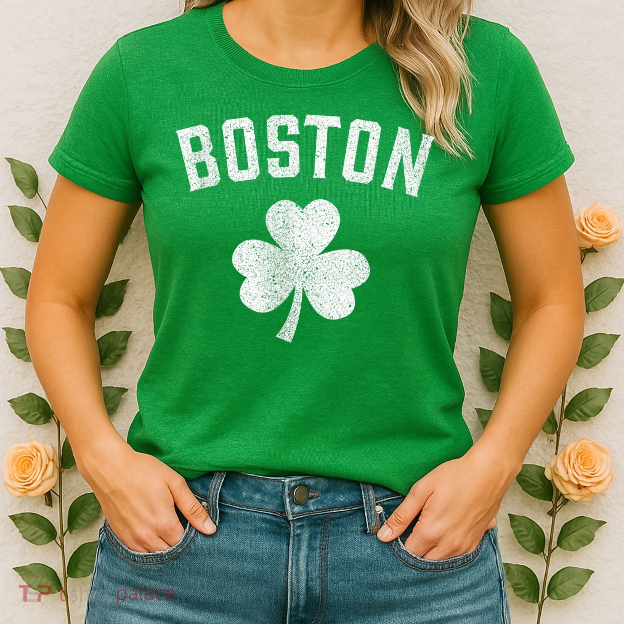 Boston Irish Shamrock St. Patrick's Day Women's T-Shirt
