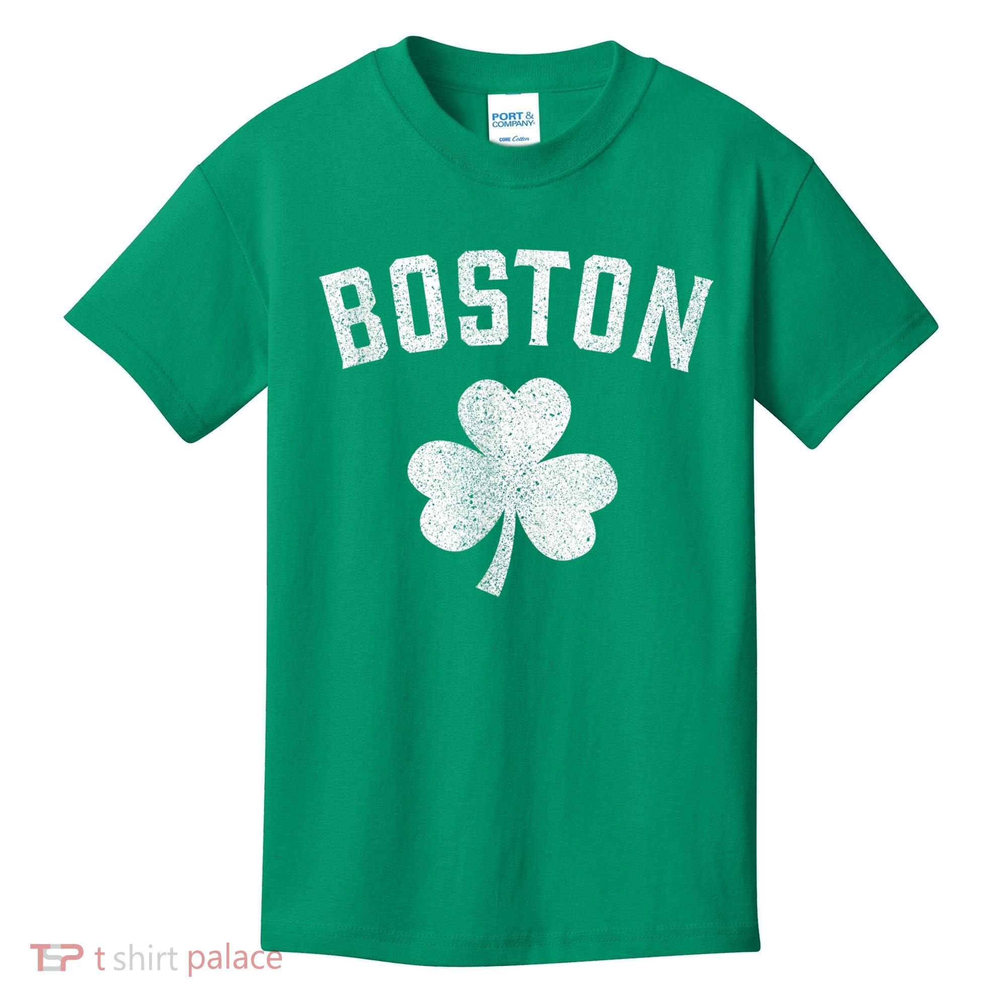 Boston Irish Shamrock St. Patrick's Day Kids T-Shirt