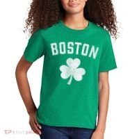 Boston Irish Shamrock St. Patrick's Day Kids T-Shirt thumb 2