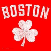 Boston Irish Shamrock St. Patrick's Day Santa Hat thumb 1