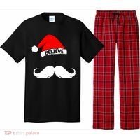 Believe In Santa Funny Mustache Pajama Set thumb 0