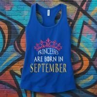 Born In September Princesses Are Born In September Birthday Cool Gift Women's Tank Top thumb 3
