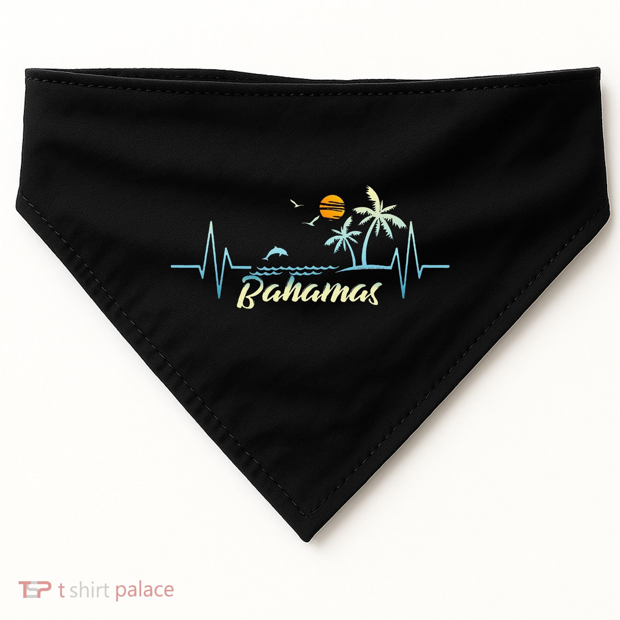 Bahamas Islands Souvenir Spring Break Bahamas USA-Made Doggie Bandana
