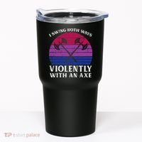 Bisexual I Swing Both Ways Axe Bi Pride Flag Lgbtq Tumbler thumb 0