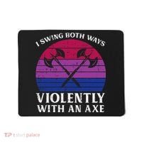Bisexual I Swing Both Ways Axe Bi Pride Flag Lgbtq Mousepad thumb 0