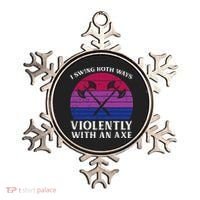 Bisexual I Swing Both Ways Axe Bi Pride Flag Lgbtq Ornament thumb 0