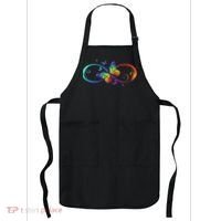 Butterfly Infinity Symbol Art Autism Awareness Neurodiverse Apron thumb 0