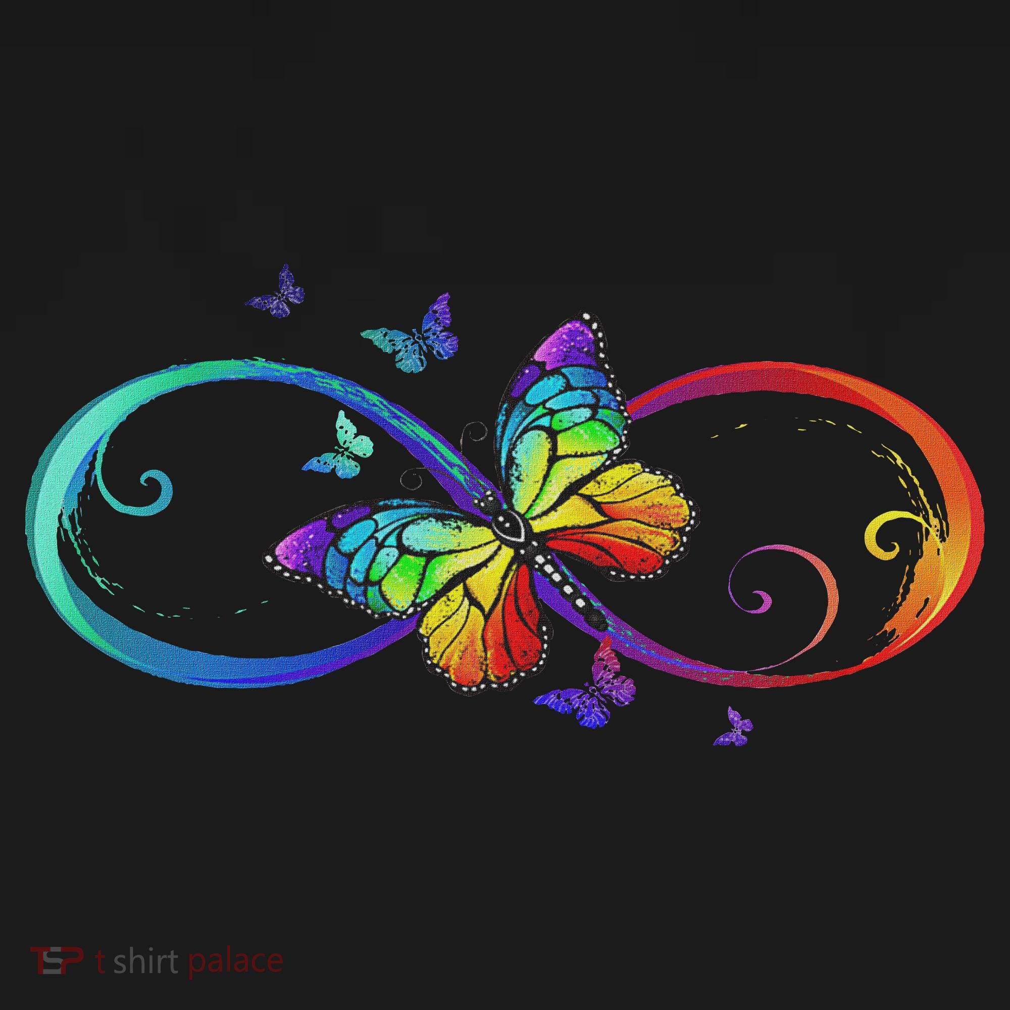 Butterfly Infinity Symbol Art Autism Awareness Neurodiverse Women's Hoodie