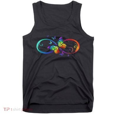 Butterfly Infinity Symbol Art Autism Awareness Neurodiverse Tank Top