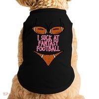 Bikini I Suck At Fantasy Football Funny FFL Loser Doggie Tank thumb 0