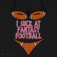 Bikini I Suck At Fantasy Football Funny FFL Loser Doggie Tank thumb 4