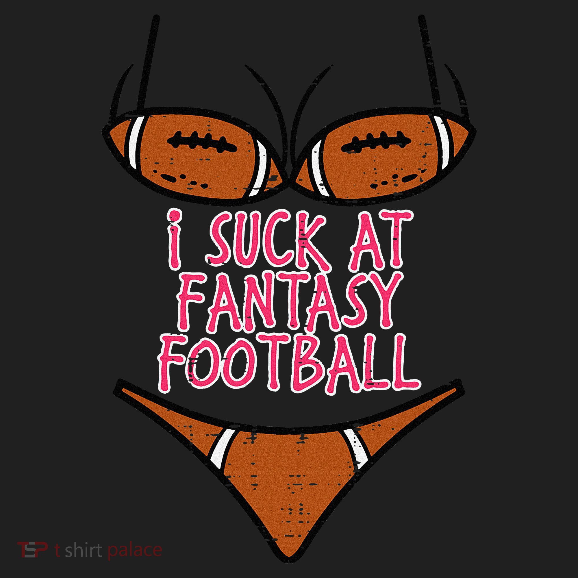 Bikini I Suck At Fantasy Football Funny FFL Loser Beanie