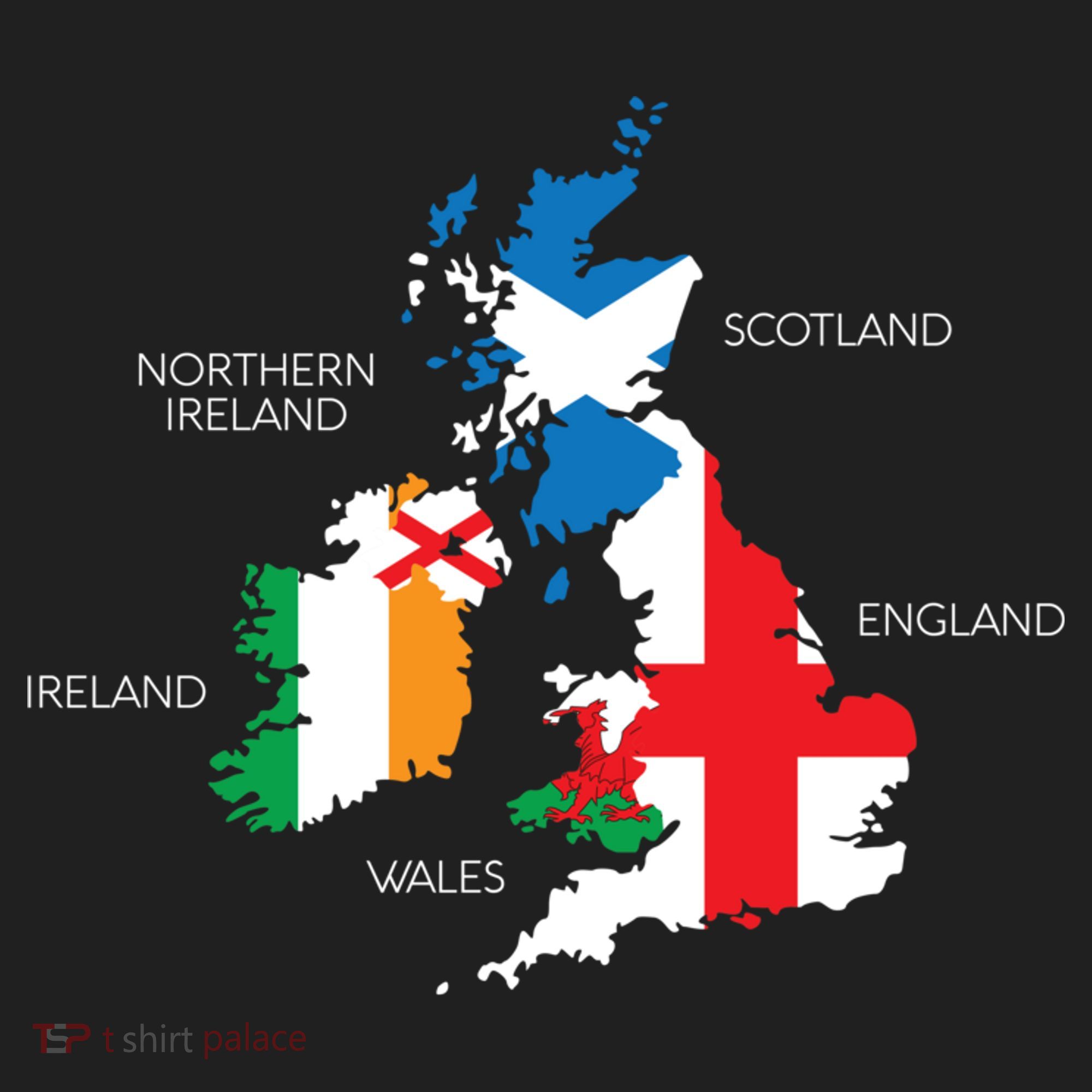 British Isles Sea Ireland Scotland Wales England Map Coins Tumbler