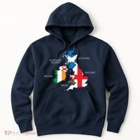 British Isles Sea Ireland Scotland Wales England Map Coins Hoodie thumb 0