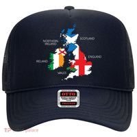 British Isles Sea Ireland Scotland Wales England Map Coins Hat thumb 0