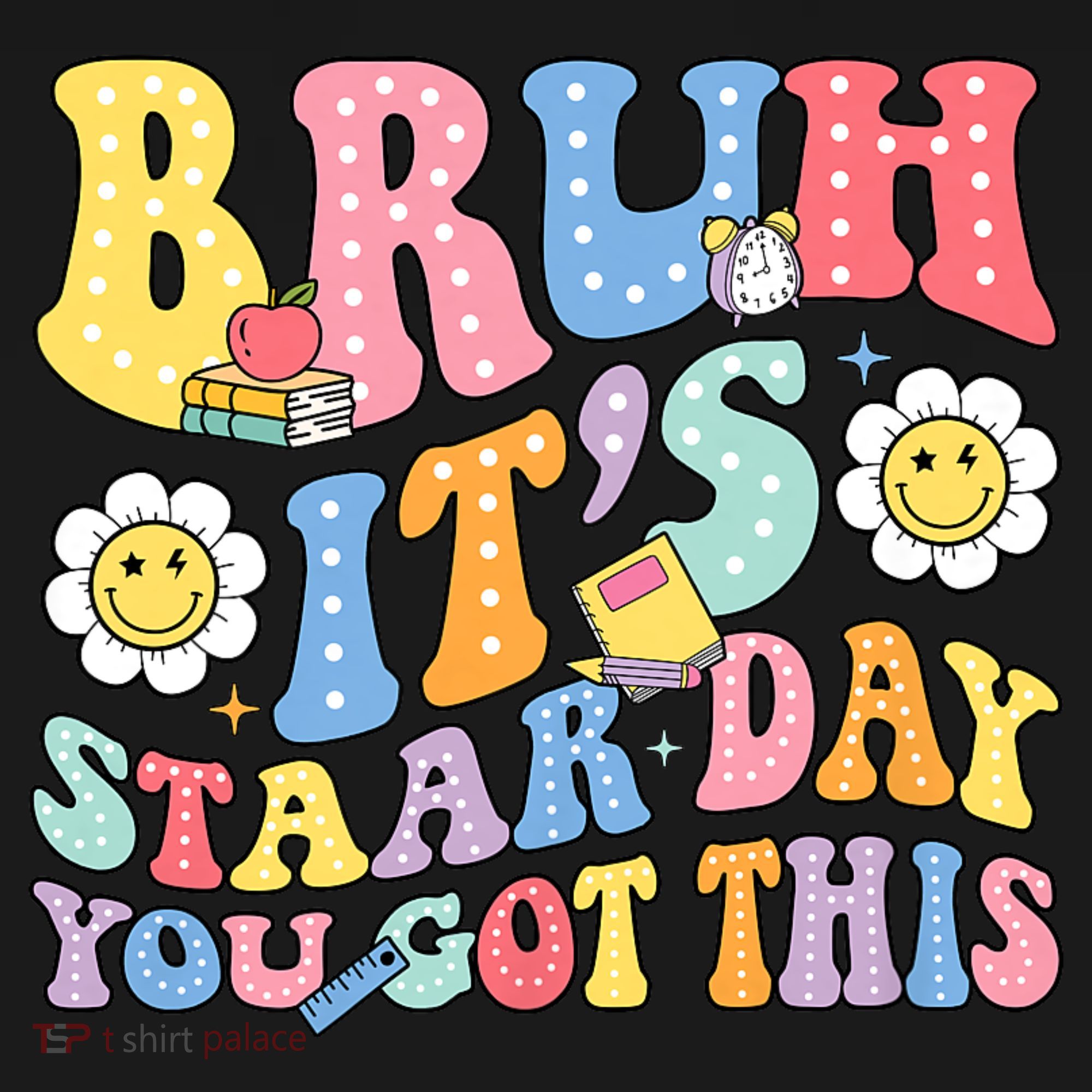 Brush It's Staar Day You Got This Apron